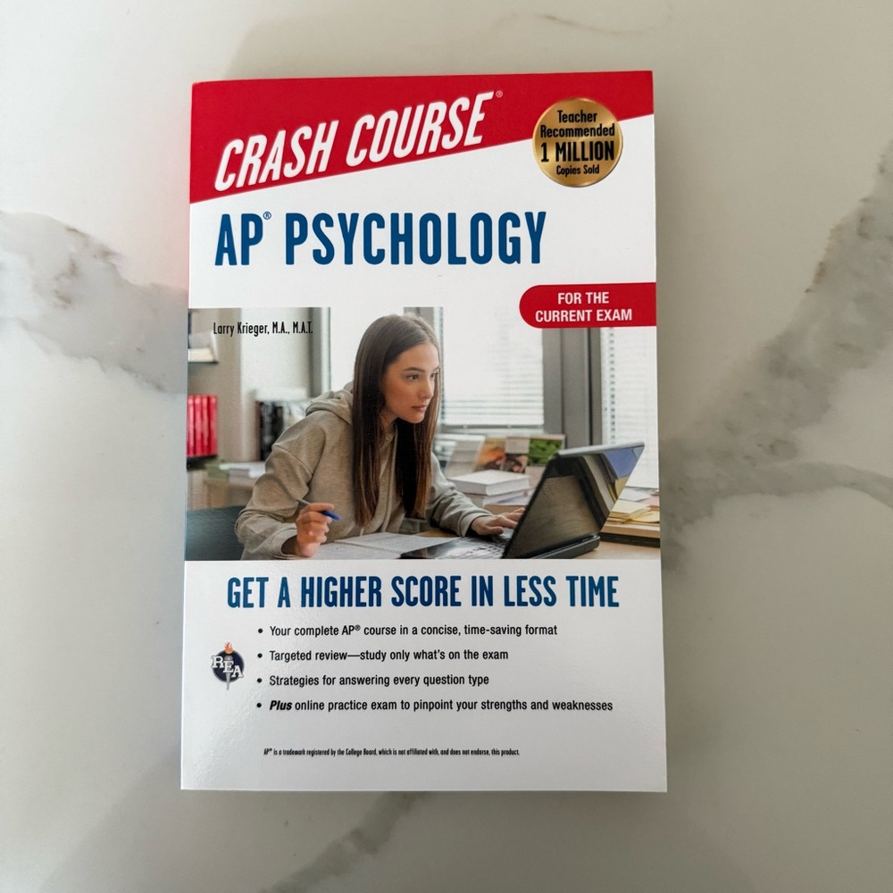 AP Psychology Crash Course Book + Unused Online Access Code